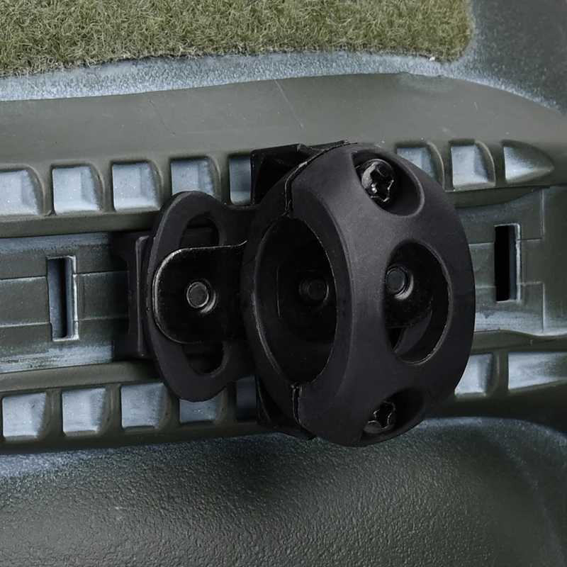 Wadsn Mini Helmet Lamp White Light LED Flashlight Fit FAST HELMET Outdoor Tactical Signal Optical Hunting Equipment Nylon Clamp XJ250701