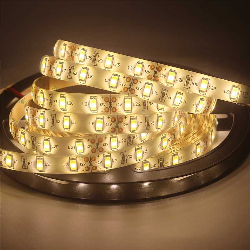 0.5m 1m 2m 3m 4m 5m 60leds/m SMD 5630 Flexible LED Strip Light 12V IP30 IP65 Waterproof LED Tape for Home KTV Bar Holiday Light W250701