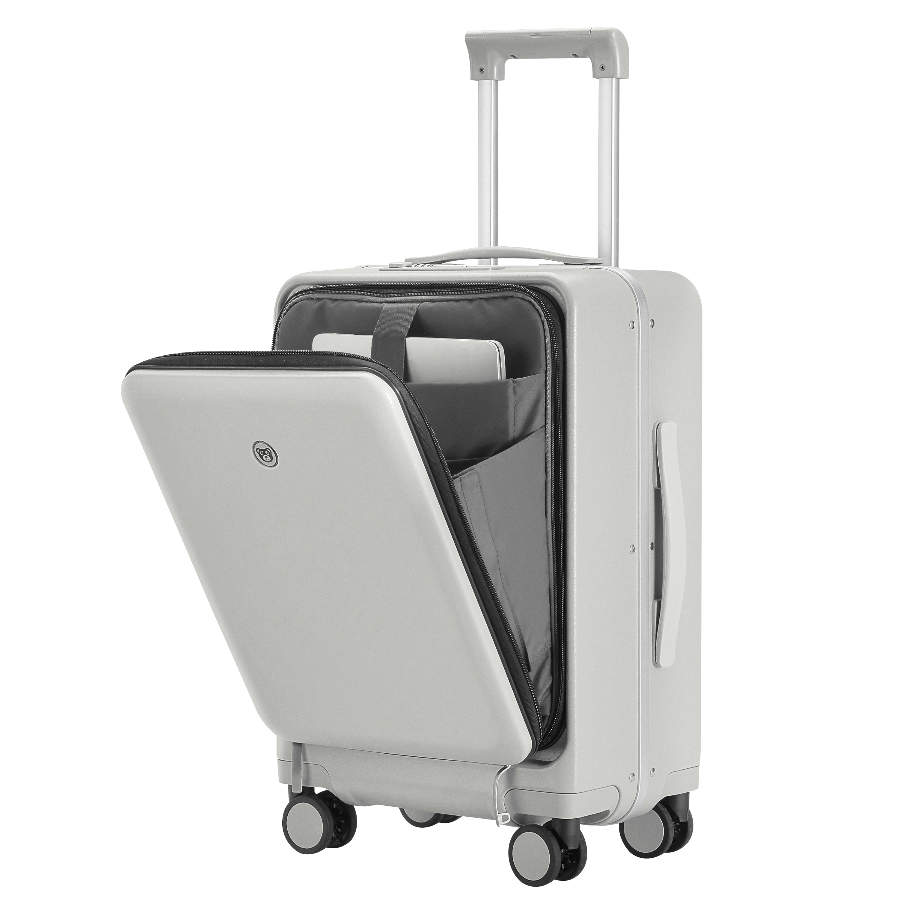 Durable New Travel Suitcase with Cup Holder - Leisure Luggage, 24 Inch Password Box