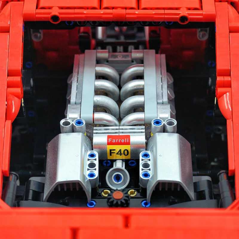 4026PCS Technical LOX Edition F40 Assembly MOC140629 Building Block Car Supercar Model Adult High Difficulty Racing Toys Y250701