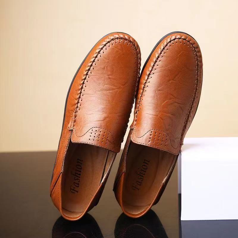 Genuine Leather Casual Formal Men Loafers Moccasins Italian Breathable Slip on Male Boat Shoes Size 39-44 240924