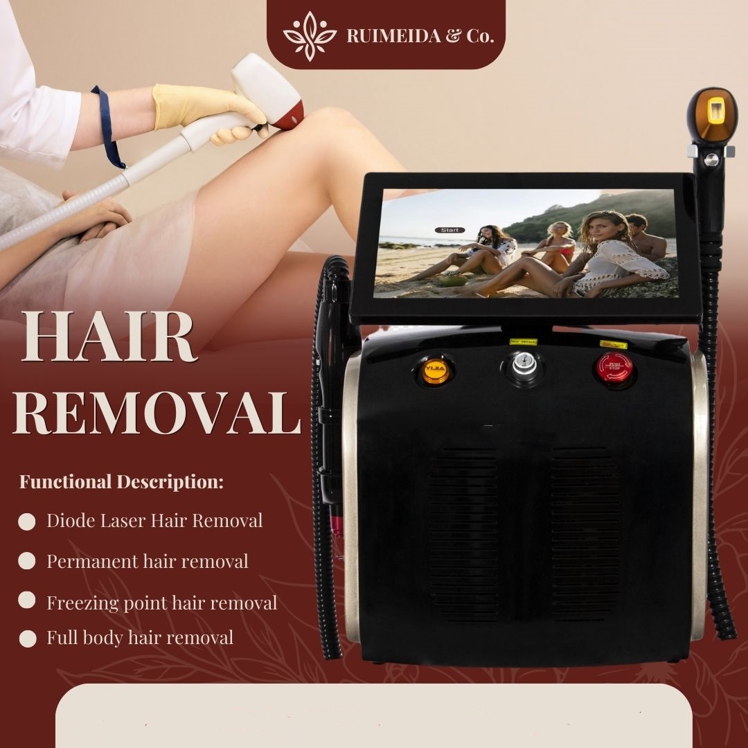 Hot Sale Professional 2 in 1 Diode and Nd Yag Laser 755 808 1064 Hair Removal Machine Portable Picoseconds Laser Tattoo Remover