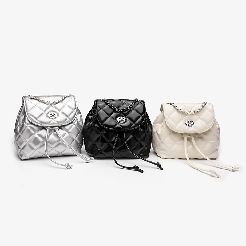 Shoulder Bag Designer Bag Luxury Bag Designer Free Shipping Korean Version Leisure Dia Grid Chain Hand Held Small Women S High End Backpack New Colleg