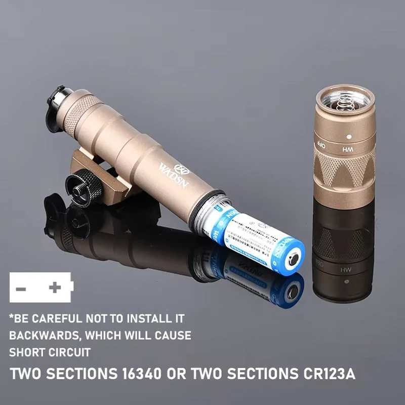 Tactical Airsoft M600W M300W SF Flashlight Tactical Gun Light Strobe Weapon Light SF M600W Rifle Lamp Dual-function Remote Switch XJ250701