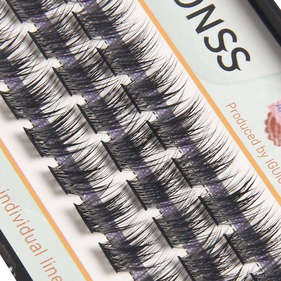 IGUIONSS Segmented False Eyelash Extension DIY Natural Individual Lash Makeup Tools Soft Easy to Operate Eyelashes X250702