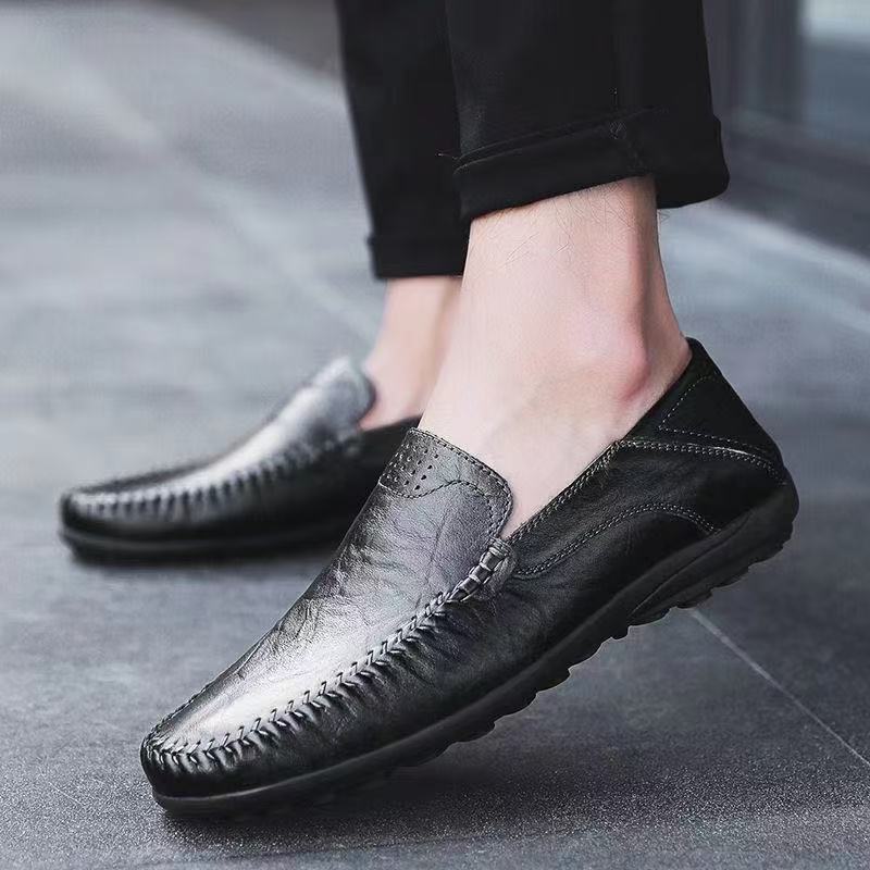 Genuine Leather Casual Formal Men Loafers Moccasins Italian Breathable Slip on Male Boat Shoes Size 39-44 240924