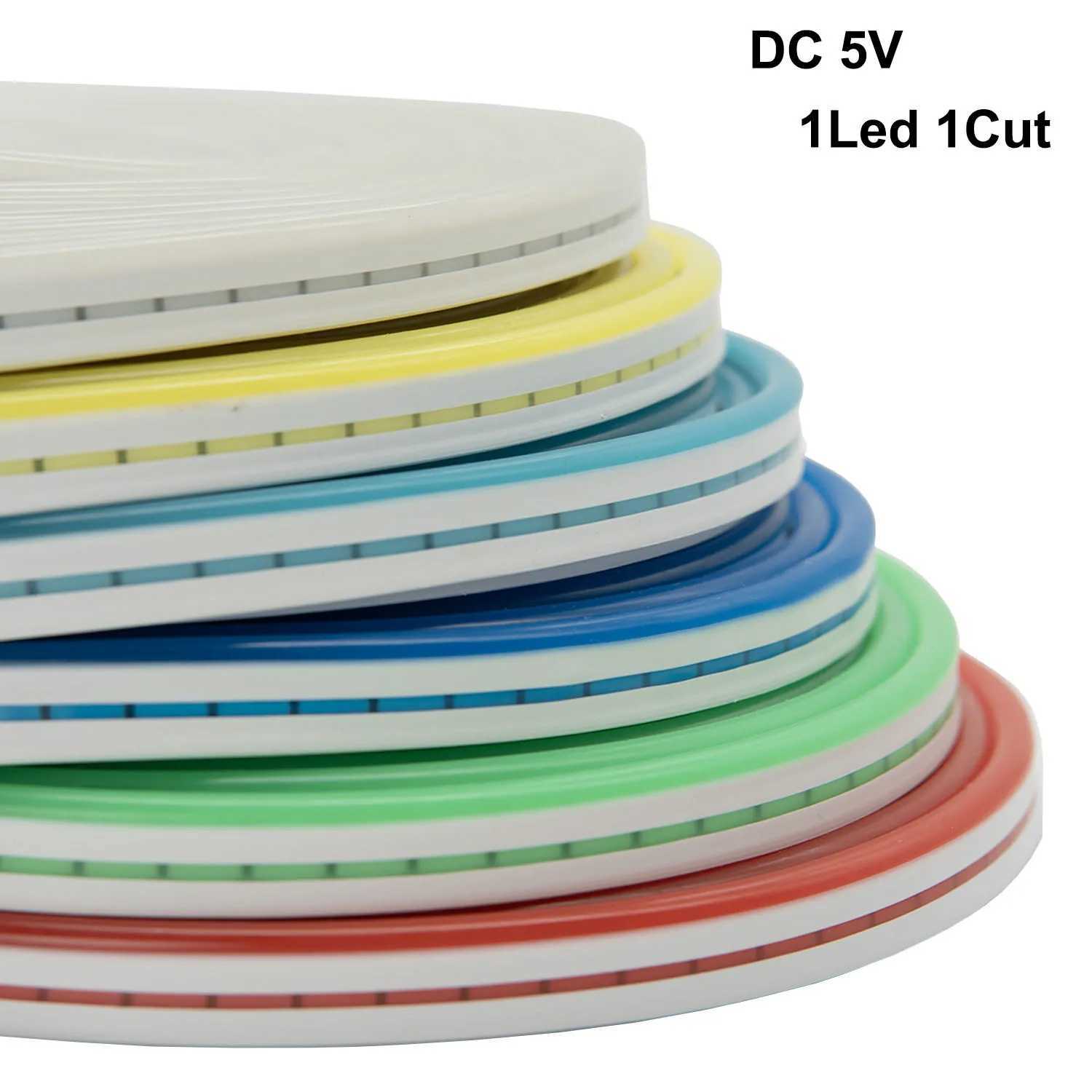 5V 12V LED Neon Strip DIY Sign Light SMD 2835 LEDs/m Flexible Silicone Rope Tube Waterproof 1cm 2.5cm Cut For Home Decoration W250701