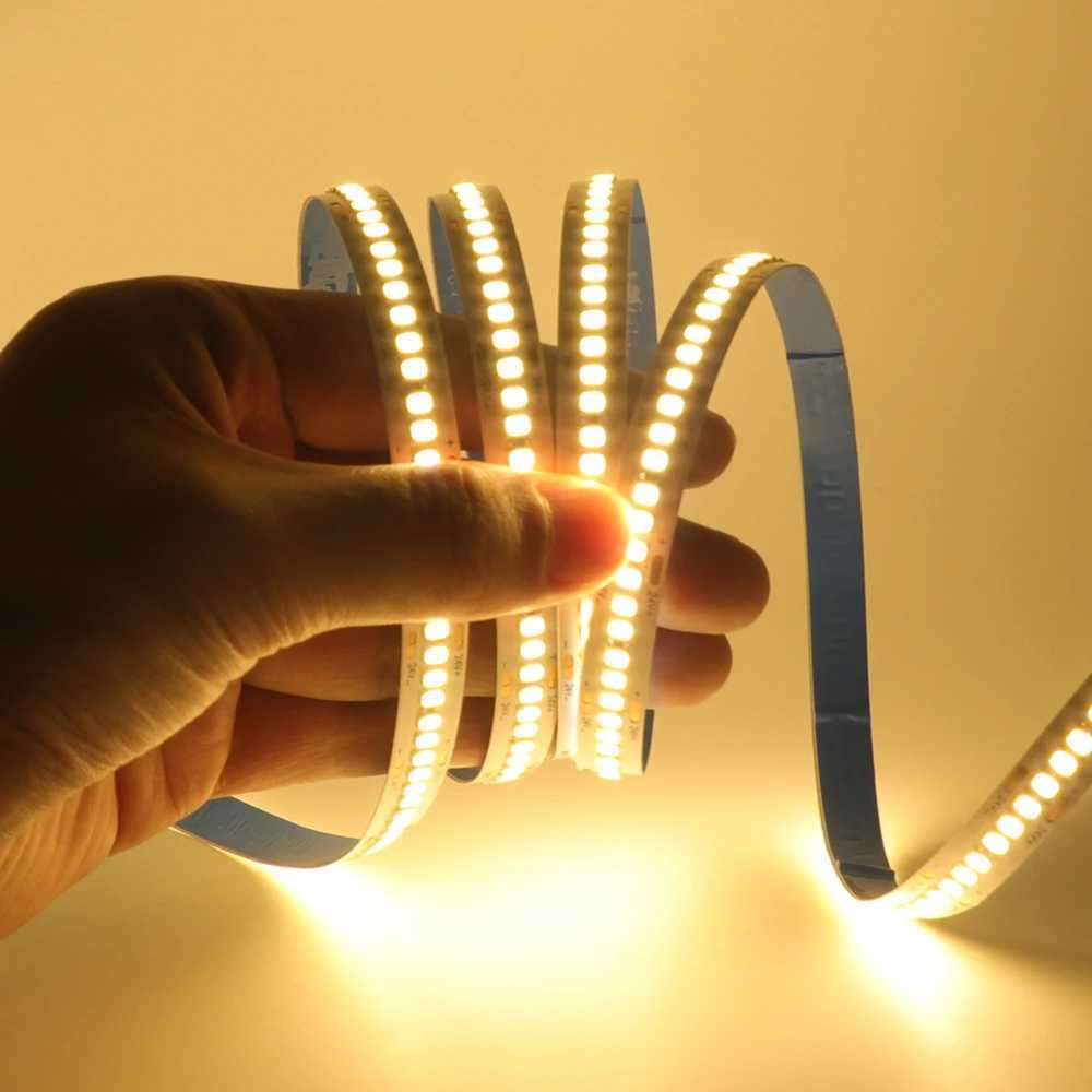 5M 10M LED Strip 12V 24V 2835SMD Flexible LED Ribbon Tape Light 240 480 LEDs/m Warm/Natural/White Red Green Blue for Home Decor W250701