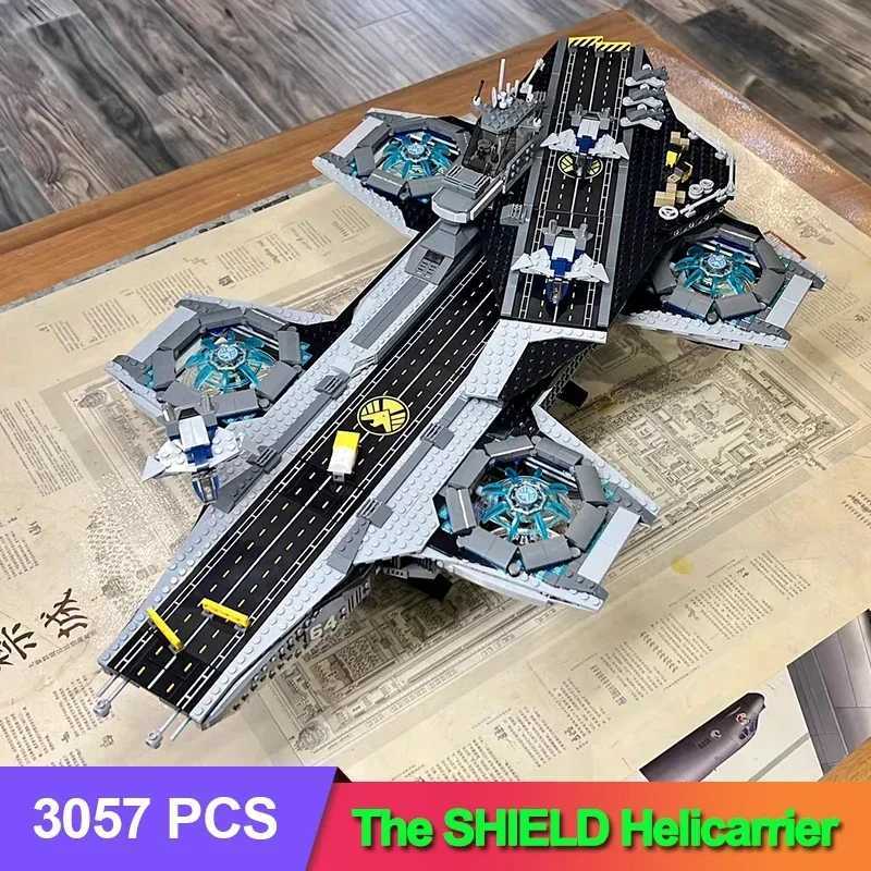 4288pcs Shield Helicarrier Model Building Blocks Assembly Toys Compatible For Children Gifts 76042 Stock S2589