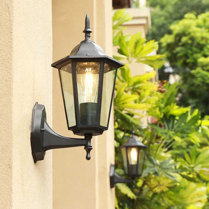 European Style Retro Outdoor Wall Light Balcony Sconce Lamp Waterproof Garden Decoration Outdoor Vintage Porch LampXJ250624