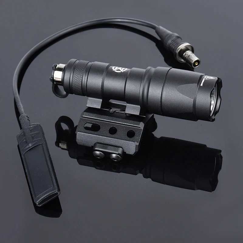 WADSN SF Surefir M600 M300 M600C M300A Airsoft Powerful Flashlight Tactical Scout Rifle Gun Weapon LED Light With Offset Base XJ250701
