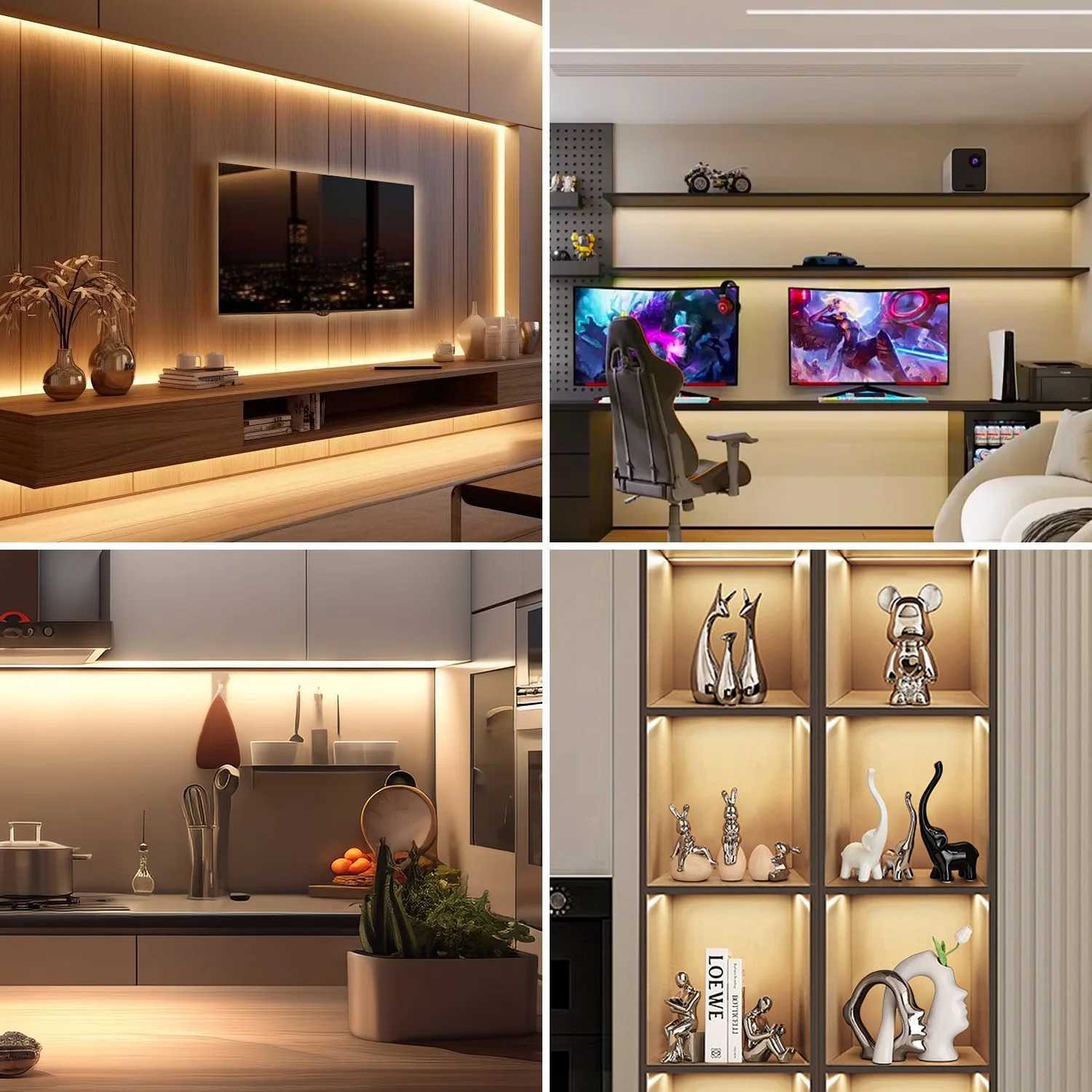 5V COB LED Strip Touch Dimmer USB Plug 320LEDs/m High Density Flexible Led Tape 3000K 4000K 6500K Led Lights Indoor Lighting W250701