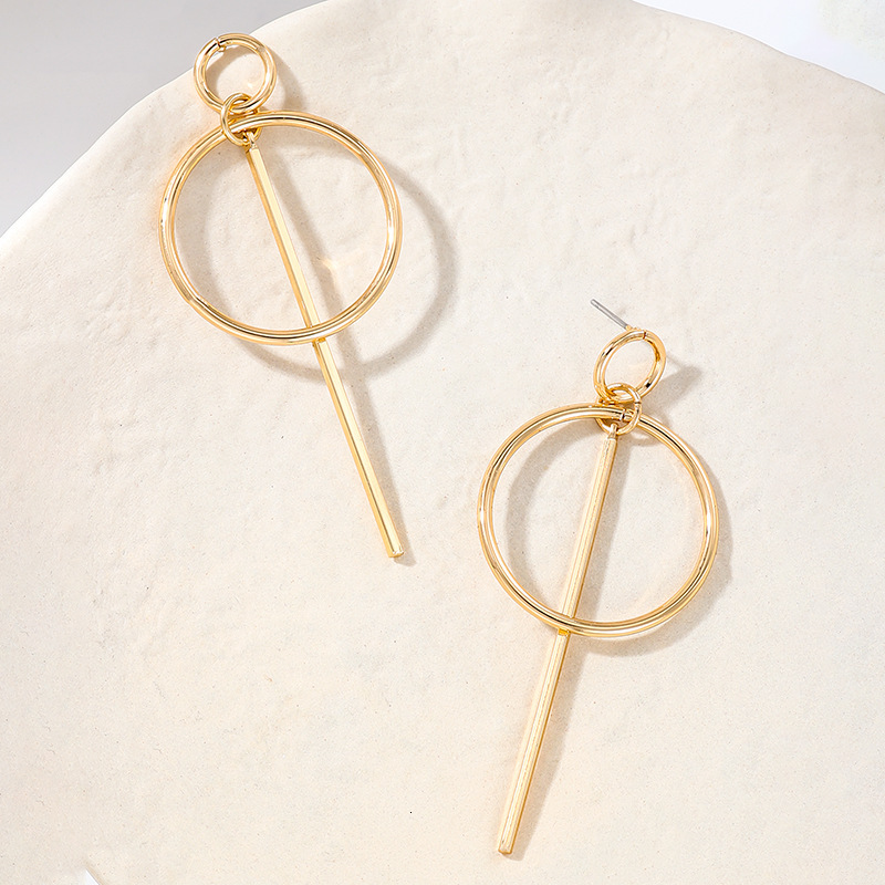 Fashion Trend New Designer Earrings Simple Metal Creative Round Circle Women's Earrings Suitable For Ladies' Jewelry Earrings Commuting