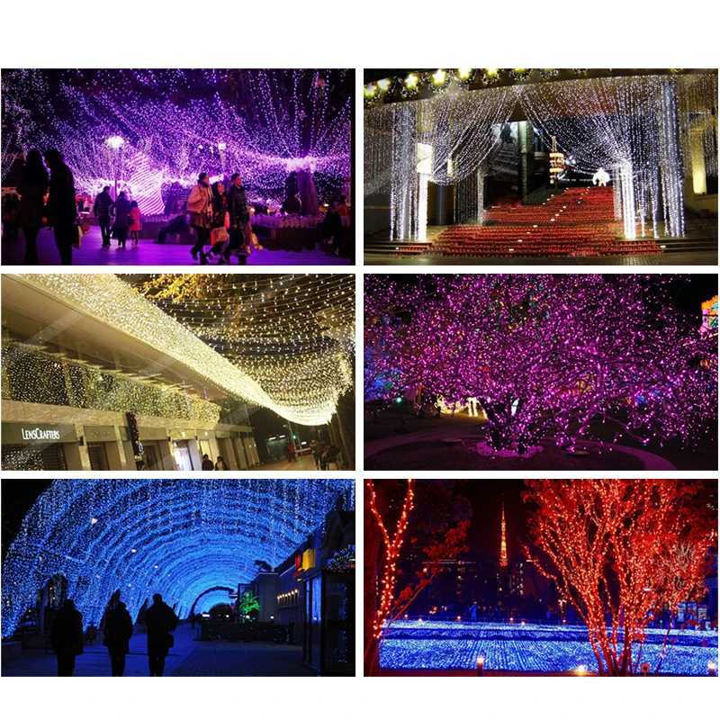 1M 2M Outdoor LED String Lights Holiday New Year Fairy Tale Garland Christmas Tree Wedding Party Bedroom Decoration Lights W250701