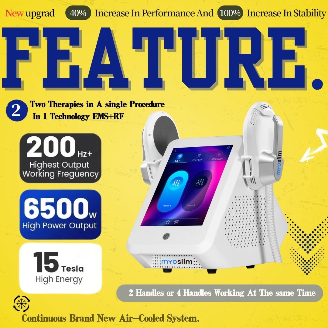 Hi-emt RF Myoslim Sculpting Machine EMS Body Sculpt Machines Profession Electromagnetic Stimulate Muscle Building For SPA Use