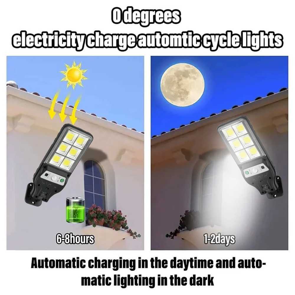 1pc Solar lights outdoor lighting motion sensors suitable for garages gardens and parks. Emergency light usageXJ250624