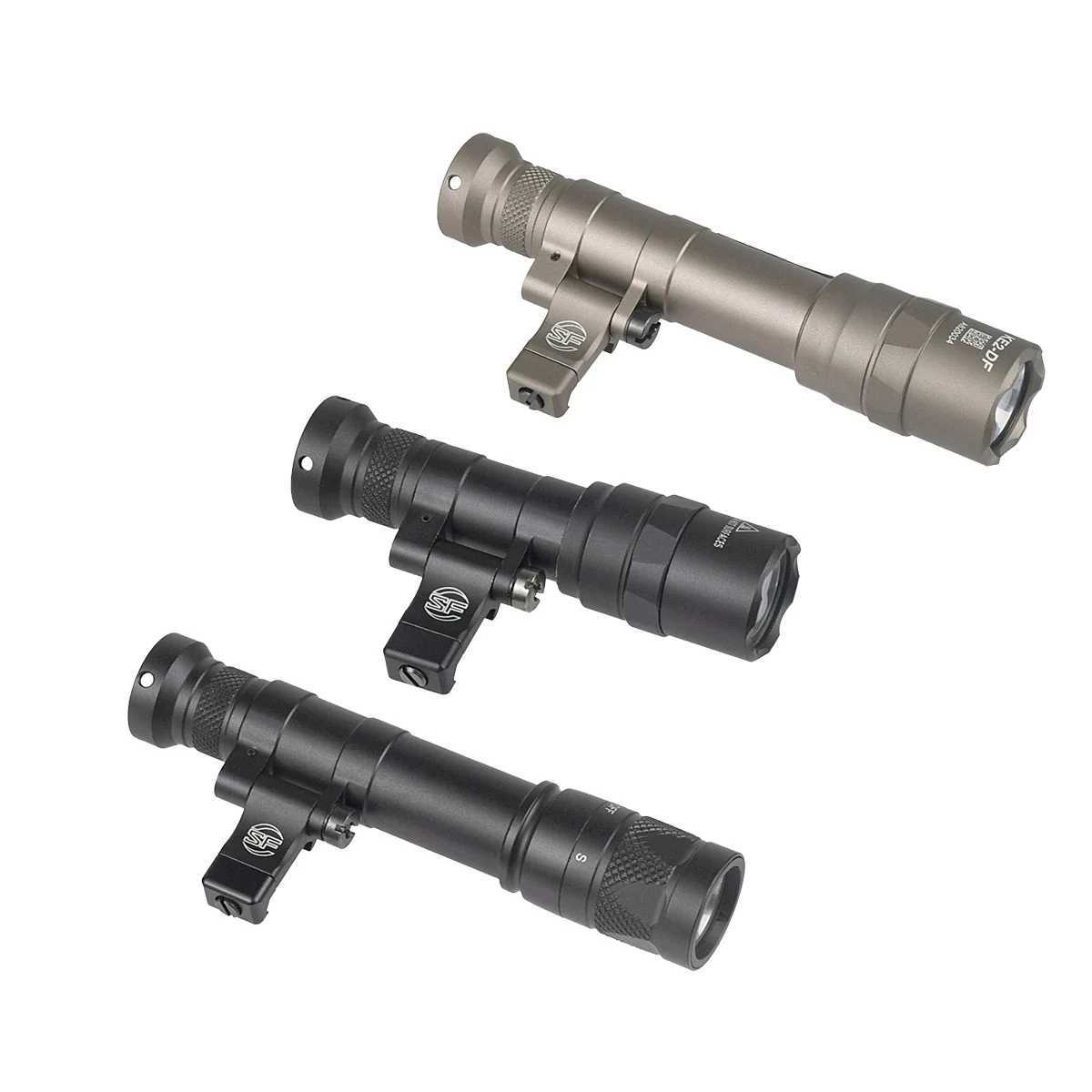 Tactical Surefire Airsoft M600 M300 M640DF M640V M340V M340C LED Scout Light 20mm Picatinny Rail MLOK Mount Weapon Light Hunting XJ250701