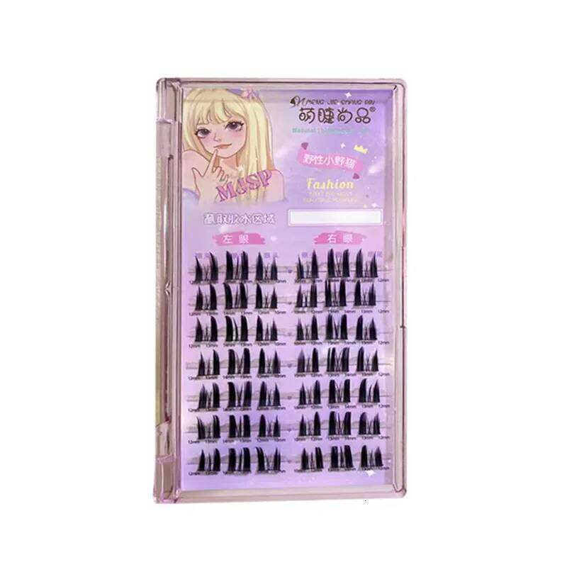 False Eyelash Blend Natural Single Individual Cluster Segmented Lower Lashes Thick Long Fluffy Reusable Eyelashes Extension X250702