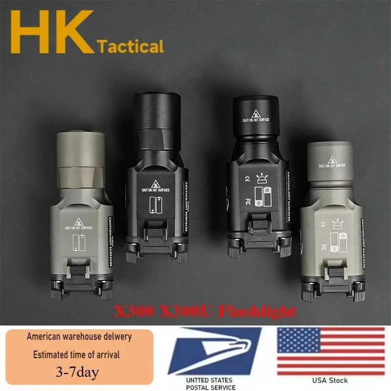 SF X300 X300U M600 M300 Tactical Scout Light Momentary/Constant HK416 AR15 G17 G19 Hunting Weapon Flashlight for 20mm Rail XJ250701