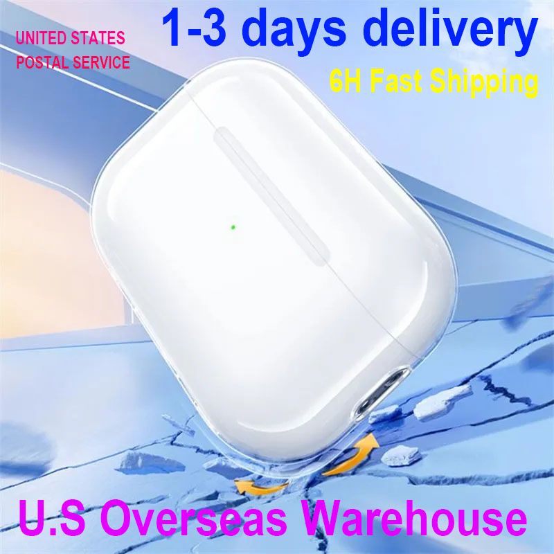 USA Stock For apple headphones airpodspros Airpodspro 2nd airpodspro2 3 4ANC Accessories airpodspro max Silicone Cute Protective airpods pro 2nd Shock