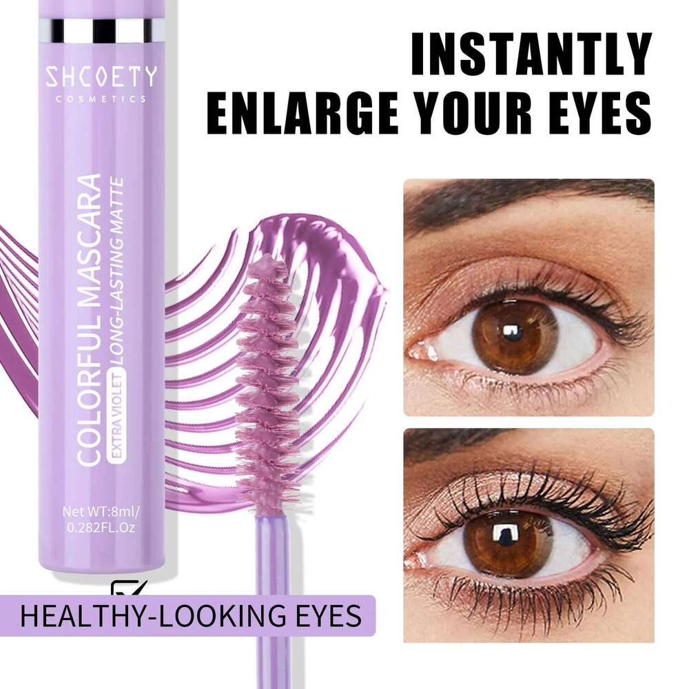 Blue 5D Curling Thick Mascara Long-wearing Waterproof Colorful Fast Dry Eyelash Extension Eye Lashes Christmas Stage Makeup X250703