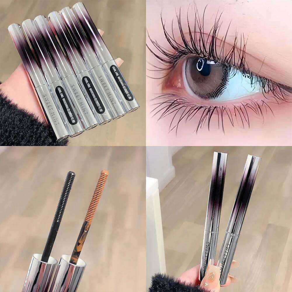Metal Bar Type Head Mascara Waterproof Lasting Extra Volume Sdge-proof Curling Lengthening Eyelash Extension Eye Makeup Tools X250703