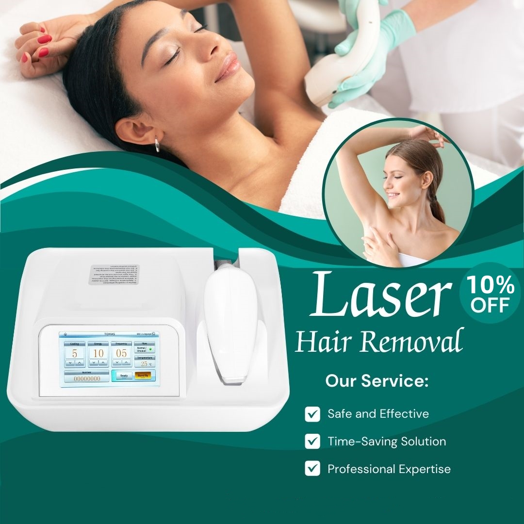 Mini 808nm Diode Laser Hair Removal Machine Skin Rejuvenation Instrument Hair Removal and Whitening Suitable For Home Use