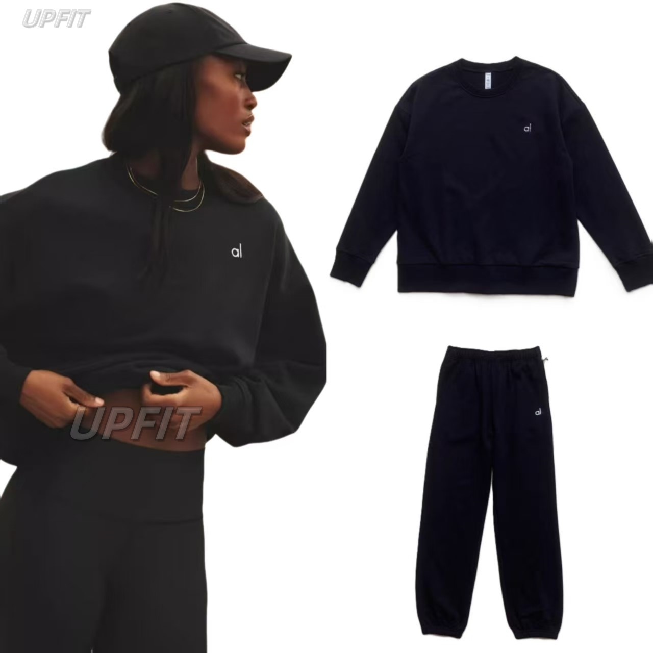 5A Breathable Pullover Sports Jacket Outfits Women's Casual Pant Set Sports Shorts Socks High Quality Jacket Pant set alosetly women clothes Casual Set Upfit Store