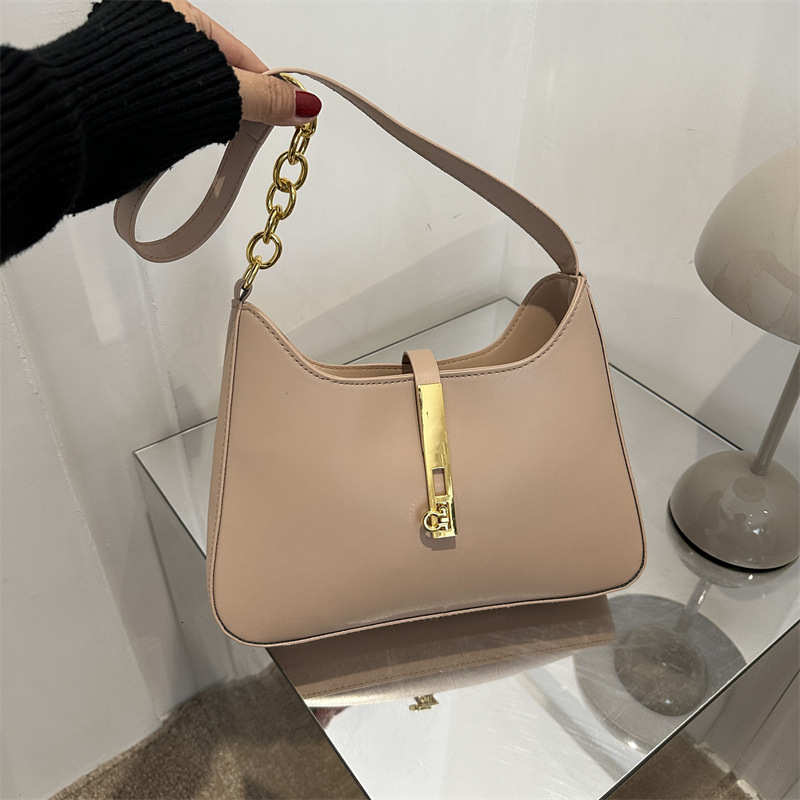 Designer Women's Texture Bag 2025 New Solid Color PU Underarm Bag Commuter Multi Functional Crossbody Bag Free Shipping Women's Shoulder Bag