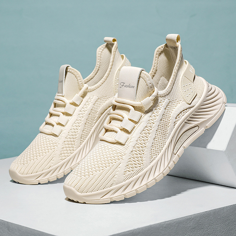 Women's cross-border plus size casual shoes, breathable sports shoes, designer shoes, women's multifunctional solid color running shoes