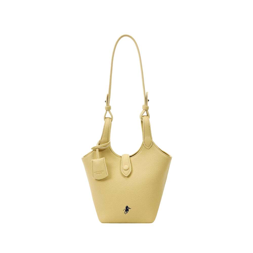 Chio2nd Spring Summer Women's Yellow Buet Crossbody Soft Leather Oulder Bag Daily Use Basket Ape Handbag