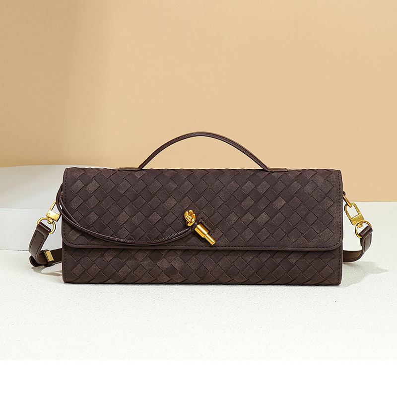 Free Shipping Designer High-end Handwoven Evening Bag Accordion Bag Matte Horizontal Handbag Shoulder Crossbody Small Square Bag Luxury Shopping Bag