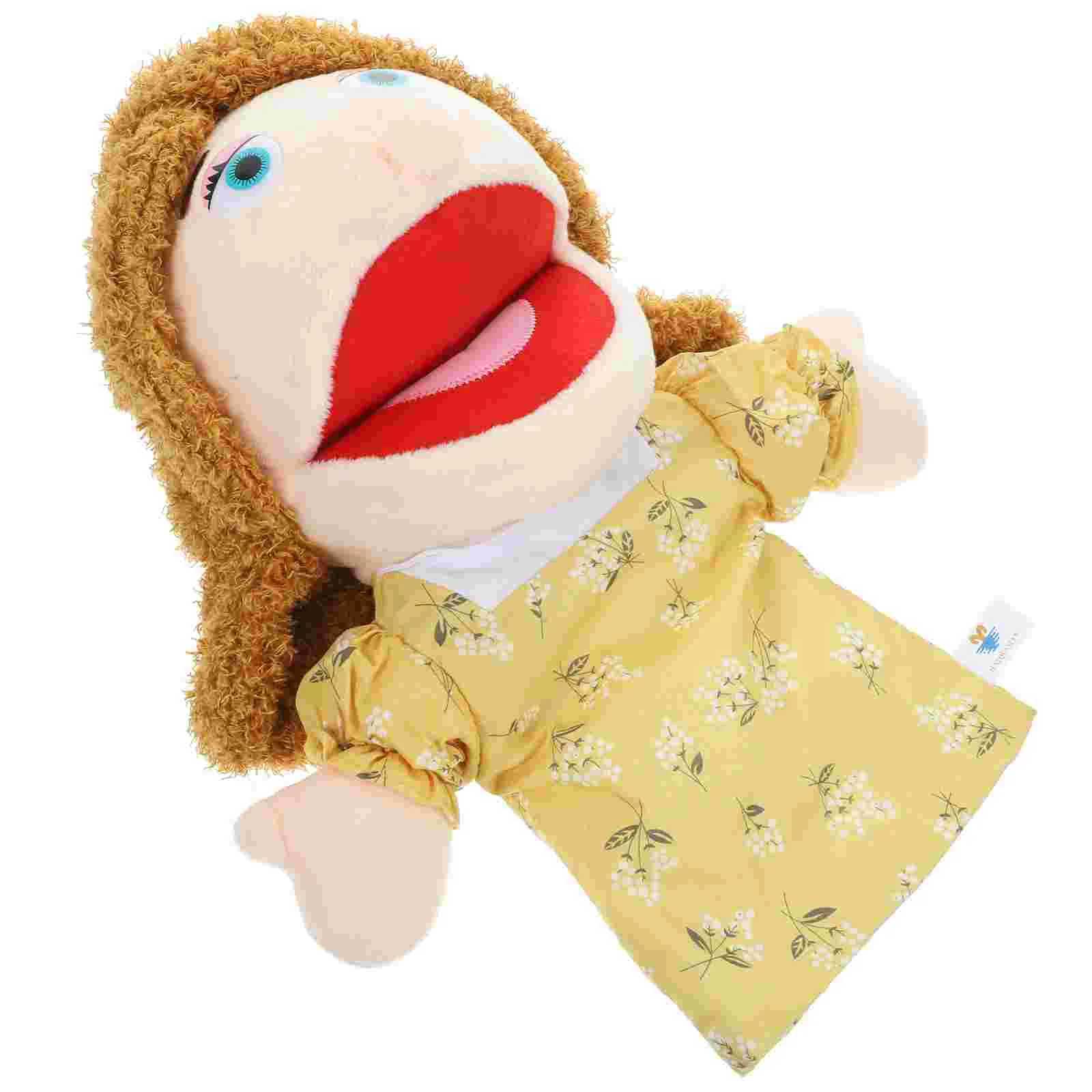 Family Hand Puppet Puppets Storytelling Plaything Kids Interactive Toy Child W250703