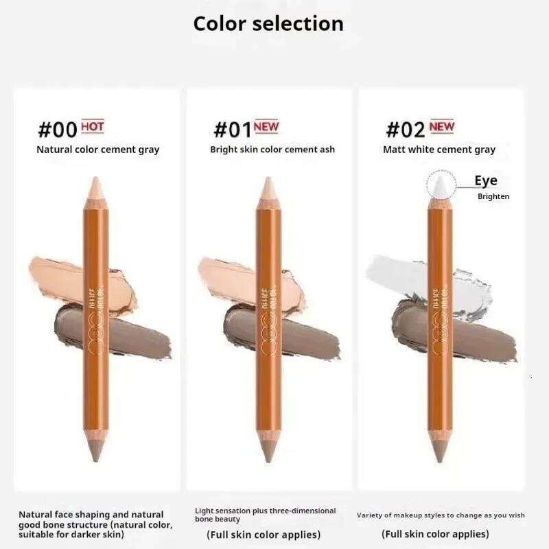 OUTOFOFFICE Double-ended Pencil Grooming Crayon Refractive Light Shadow Contour Highlighter OOO Original Makeup Cosmetics X250703