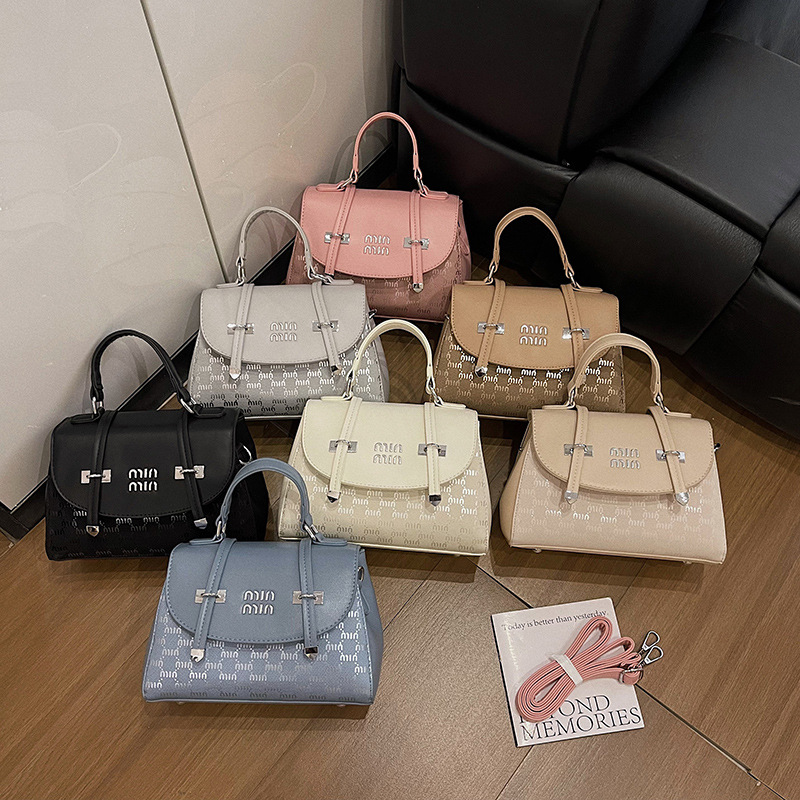 Free shipping 2025 new design large capacity fashionable trendy women's handbag retro versatile single shoulder diagonal cross bag