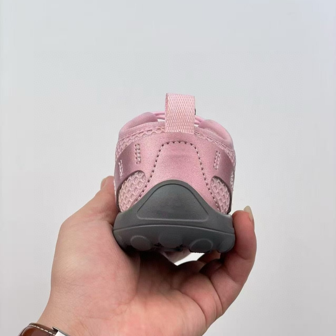 Kids Shoes Designer Mesh Running Toddlers Sneakers Boys Girls Lightweight Low Cut Thin Soloed Trainers Children Youth Casual Shoe Black Silver Grey Pi