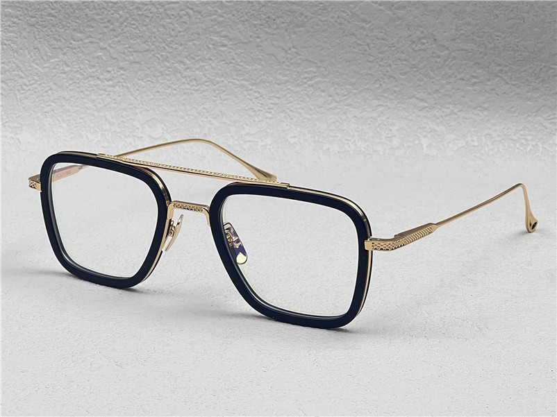 New fashion design men square optical glasses 006 exquisite metal frames vintage popular style high end transparent lens eyewear