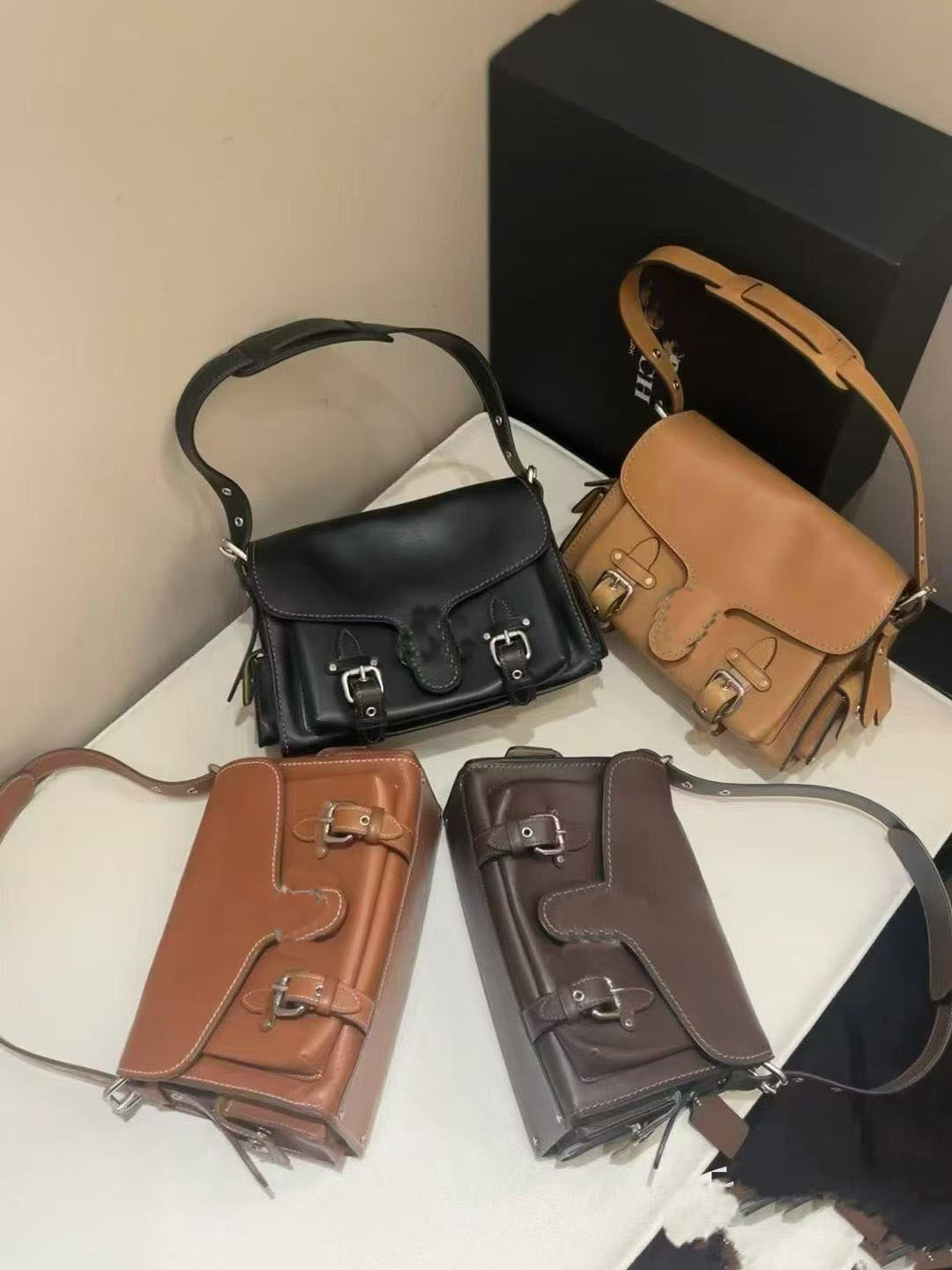 Cargo Soft Tabby in Black Satchel Designer Women's Crossbody Handbags western tabby shoulder bag Motorcycle Bag