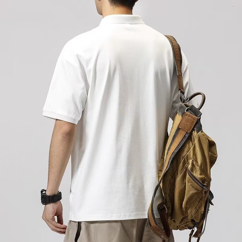 Summer Short Sleeves 2025 New Style Five-quarter Sleeve Casual New Simple Standard Trendy Designer T-shirt Men's Fashion Youth Popular Temperamen