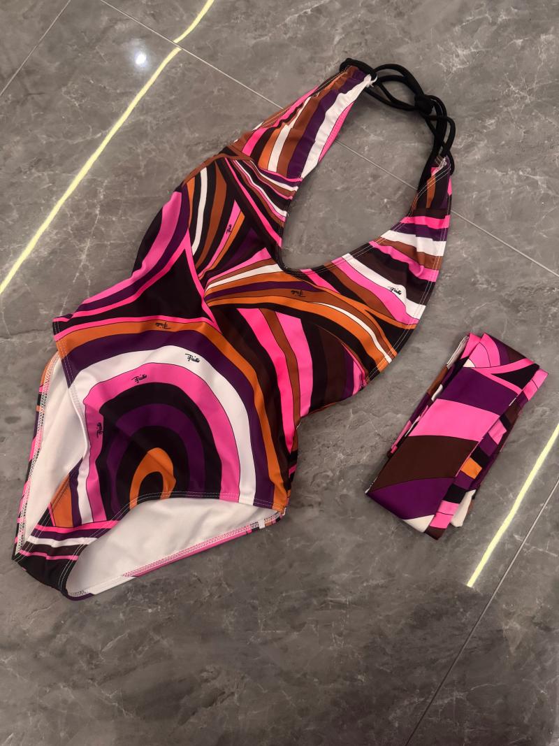 Swim Wear Pucci Bathing Suit Womens Swimwear Designer One-piece Brand Bikini Sexy Beach Vacation Thong Set High Cut One Piece