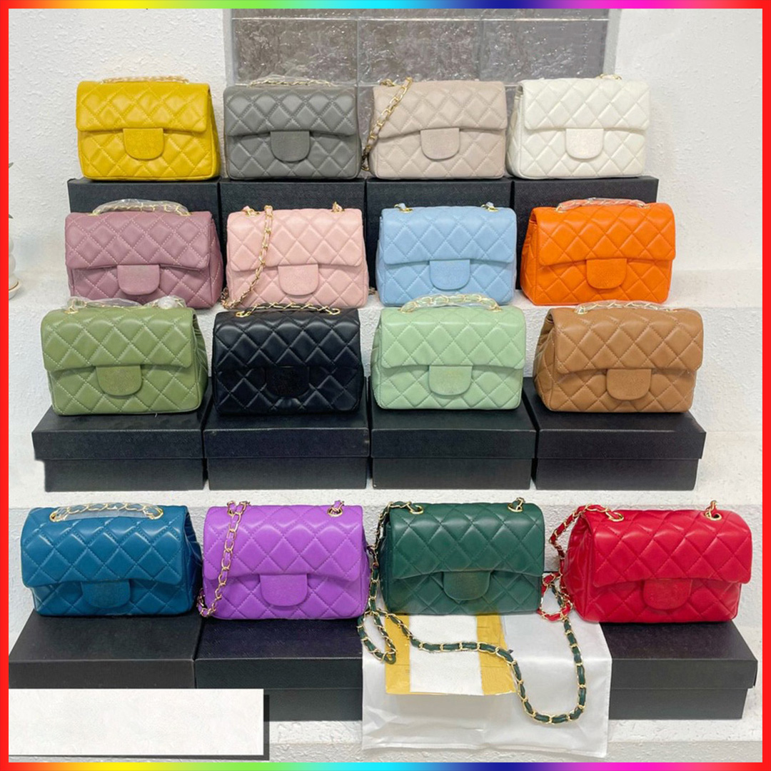 Designer Bag Shoulder Bag Caviar Designer Handbag Luxury Bag Fashion Classic Bag Evening Bag Metallic Leather Chain Square Lattice Sheepskin Wallet size 20cm 26cm