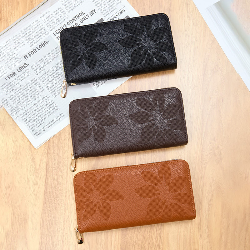 Designer Wallet 2025 Women's Wallet Female Style High-end Long Clutch Single Zipper Large Capacity Coin Luxury Bag Purse Phone Bag Horizontal Ver