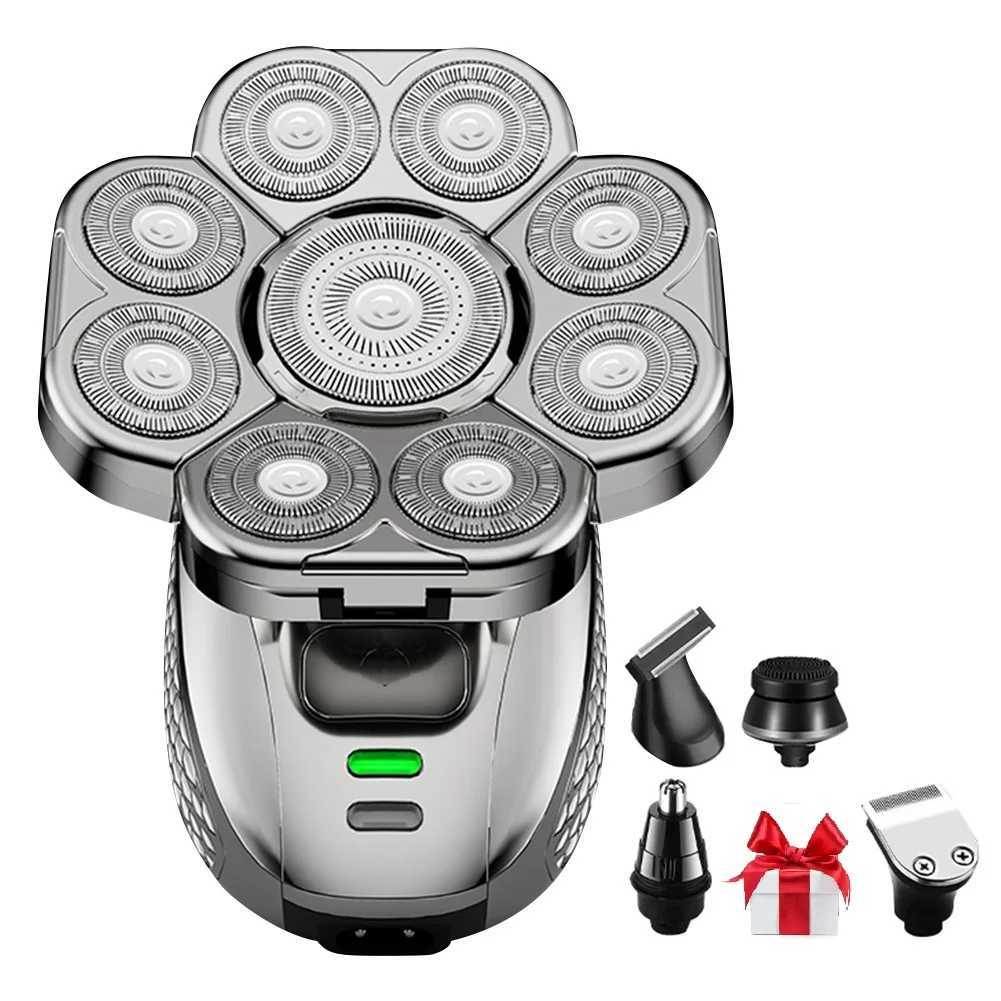 Men Grooming Kit 9D Shaver IPX6 Waterproof 9 Cutter Floating Head Electric Razor Wet/Dry 6 In 1 Bald Head Shavers Beard TrimmerS250702