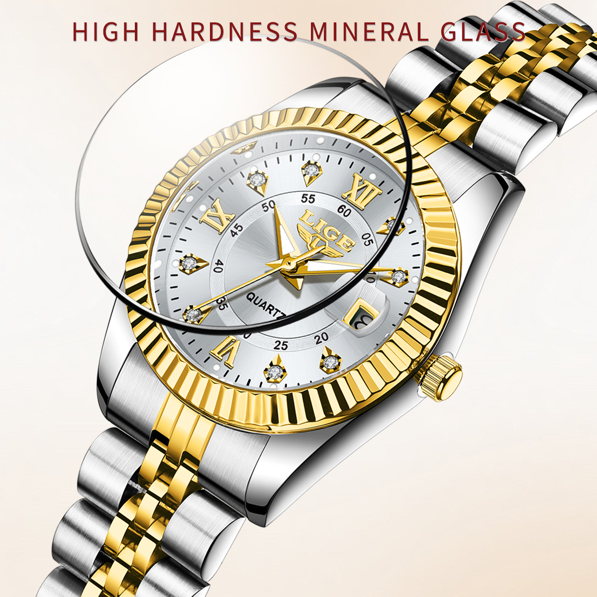 Watch Waterproof Watch Top Brand Men's and Women's Universal Style Square Case Fashion Business Watch Holiday Gift Teen Watch Three-Pin Cale