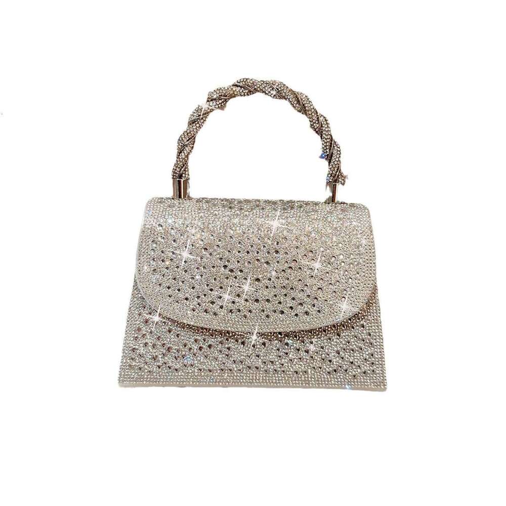 2025 New Handbag Banquet Full Rhinestone Prom Clutch Evening Dress Bag