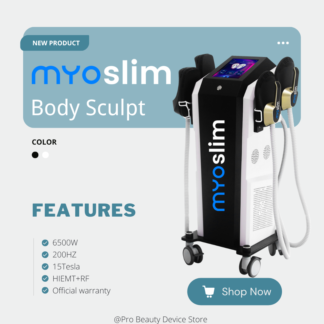 Professional MYOSLIM RF EMS Muscle Stimulator Body Machine Slimming Machine HI-EMT 6500W 15Tesla Muscle Sculpt Machine
