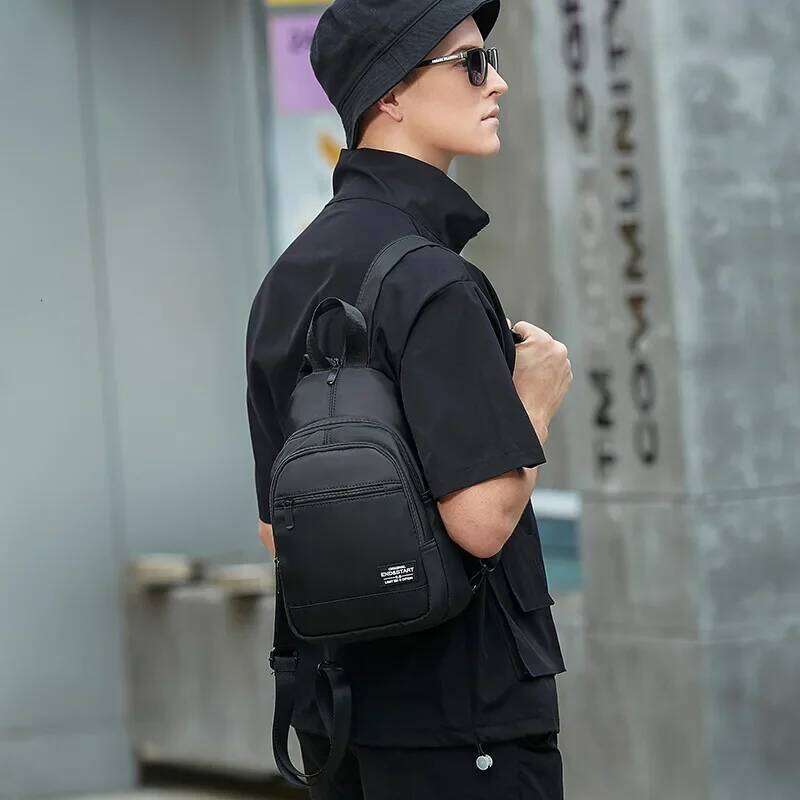 Casual Mini Men's Multifunction Lightweight Outdoor Backpacks Travel Small Backpack Men Chest Shoulder Bag