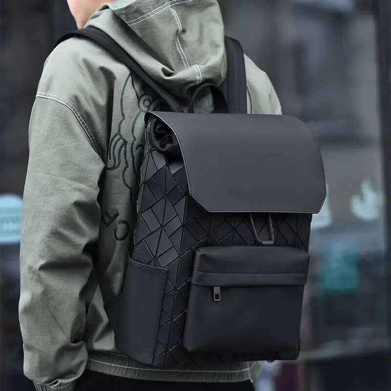 Designer Bag Design Geometric Men's Fashion Waterproof Backpacks Men Large-Capacity Travel Laptop Bag Backpack Schoolbag