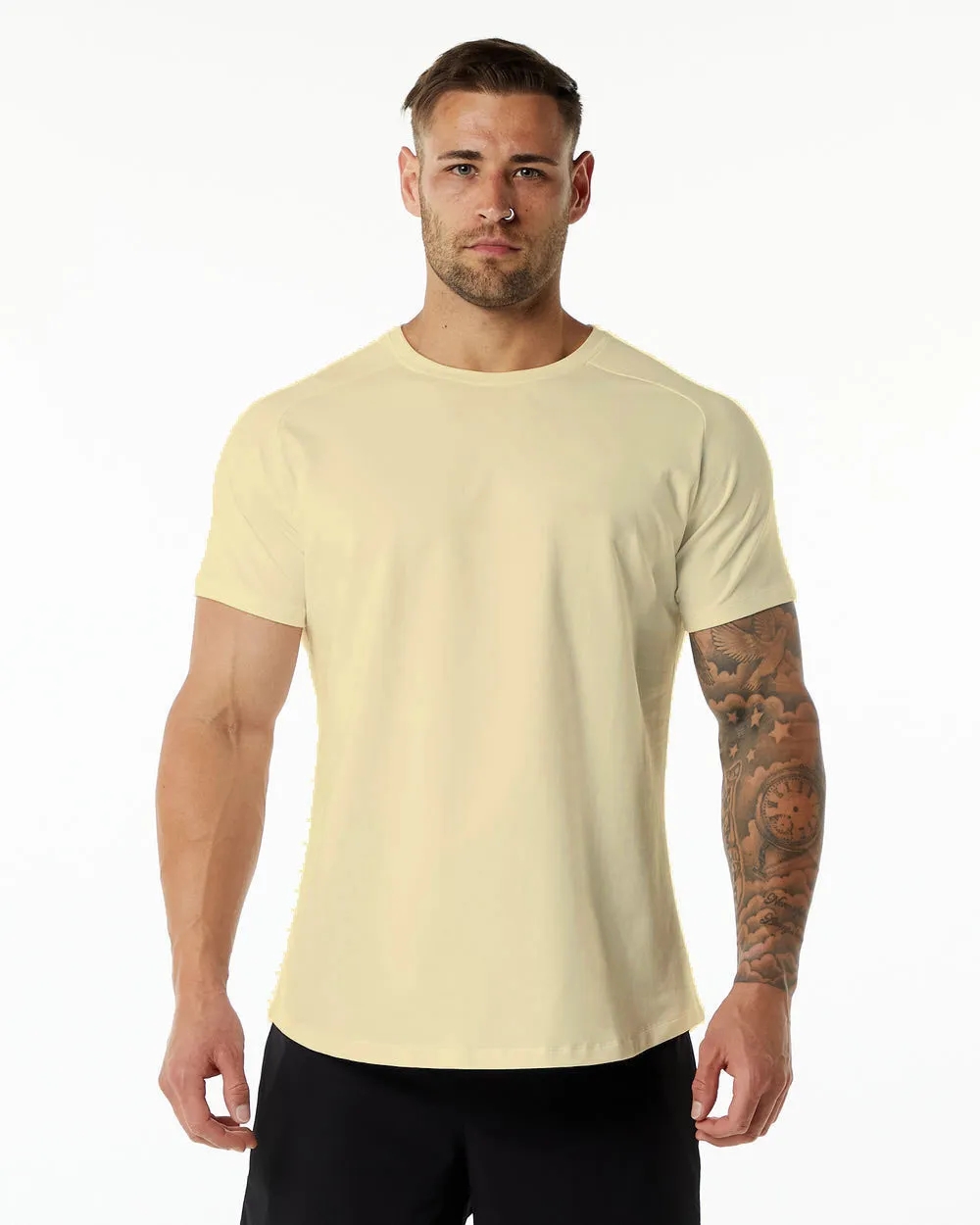 Outdoor Mens Sport T Shirt Mens Quick Dry Sweat-wicking Camo Short Top Men Wrokout Short Sleeve TX07