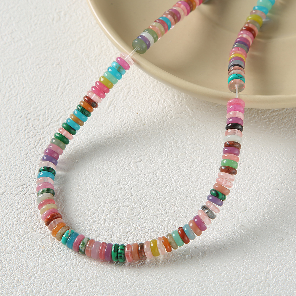 Spacer Beads Natural Stone Raw Stone Spacer Beads for Bracelet Necklace Jewelry Accessories DIY Handmade Materials Separation